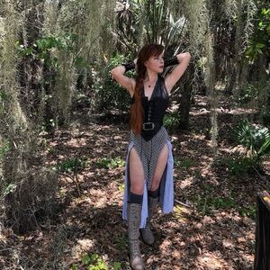 Silver Chainmail Skirt Belt - Fully Adjustable Knight / Viking Armor